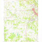 United States Geological Survey Hannibal West, MO (1971, 24000-Scale) digital map