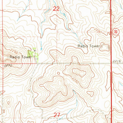 United States Geological Survey Hannover NW, ND (1968, 24000-Scale) digital map