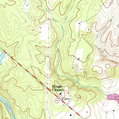 United States Geological Survey Hanover Academy, VA (1969, 24000-Scale) digital map