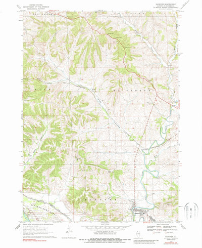 United States Geological Survey Hanover, IL (1968, 24000-Scale) digital map