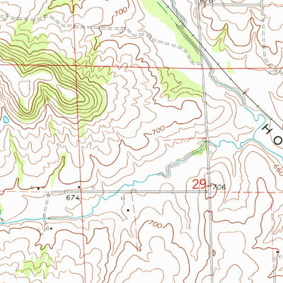 United States Geological Survey Hanover, IL (1968, 24000-Scale) digital map