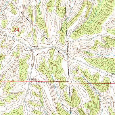 United States Geological Survey Hanover, IL (1968, 24000-Scale) digital map