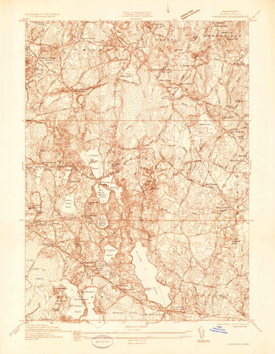 United States Geological Survey Hanover, MA (1935, 24000-Scale) digital map