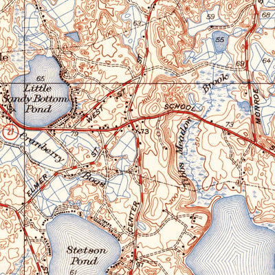 United States Geological Survey Hanover, MA (1940, 31680-Scale) digital map