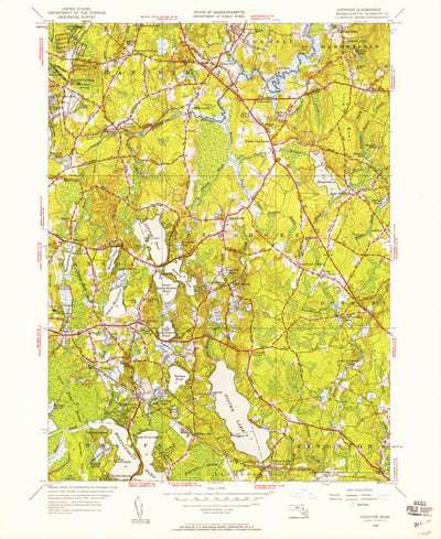 United States Geological Survey Hanover, MA (1948, 24000-Scale) digital map