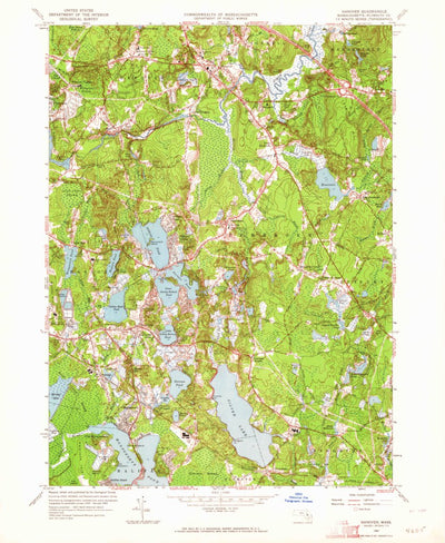 United States Geological Survey Hanover, MA (1962, 24000-Scale) digital map