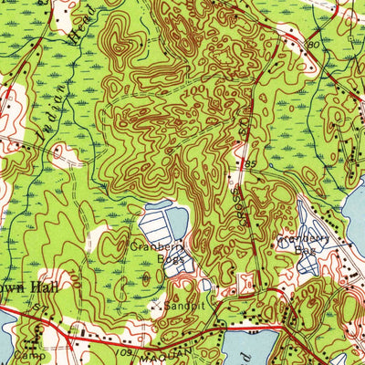 United States Geological Survey Hanover, MA (1962, 24000-Scale) digital map
