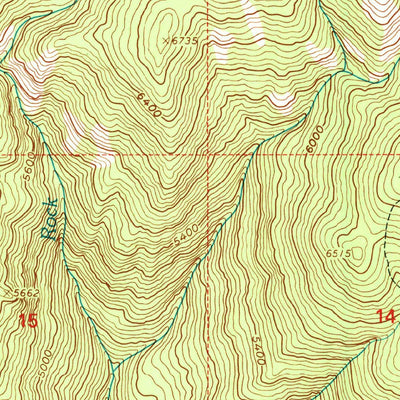 United States Geological Survey Hanover Mountain, ID (1995, 24000-Scale) digital map