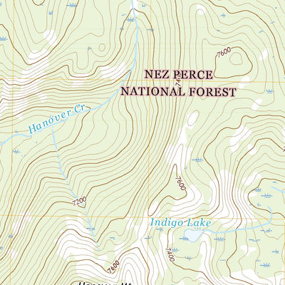 United States Geological Survey Hanover Mountain, ID (2020, 24000-Scale) digital map