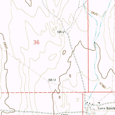 United States Geological Survey Hanover NE, CO (1973, 24000-Scale) digital map
