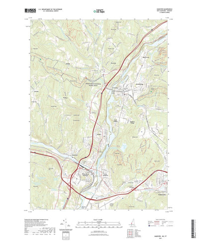 United States Geological Survey Hanover, NH (2021, 24000-Scale) digital map