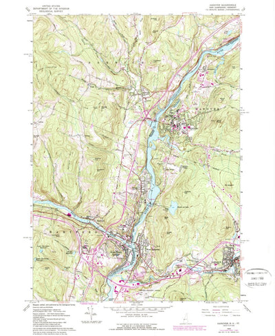 United States Geological Survey Hanover, NH-VT (1959, 24000-Scale) digital map