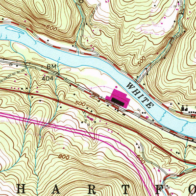 United States Geological Survey Hanover, NH-VT (1959, 24000-Scale) digital map