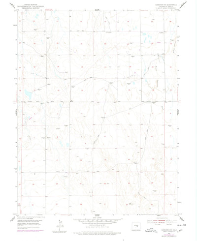 United States Geological Survey Hanover NW, CO (1954, 24000-Scale) digital map