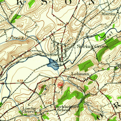 United States Geological Survey Hanover, PA (1920, 62500-Scale) digital map