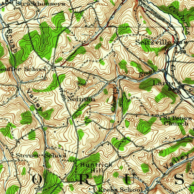 United States Geological Survey Hanover, PA (1920, 62500-Scale) digital map