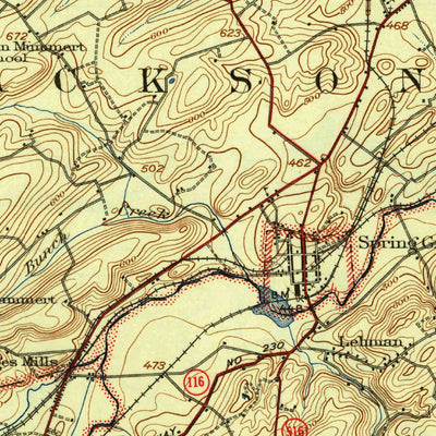 United States Geological Survey Hanover, PA (1922, 62500-Scale) digital map