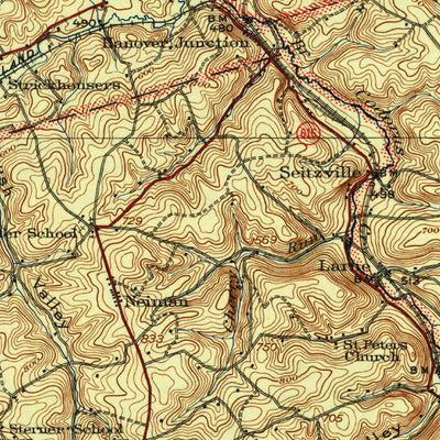 United States Geological Survey Hanover, PA (1922, 62500-Scale) digital map