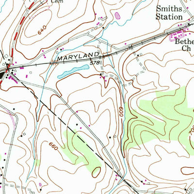 United States Geological Survey Hanover, PA (1954, 24000-Scale) digital map