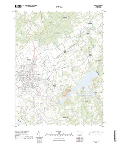 United States Geological Survey Hanover, PA (2023, 24000-Scale) digital map