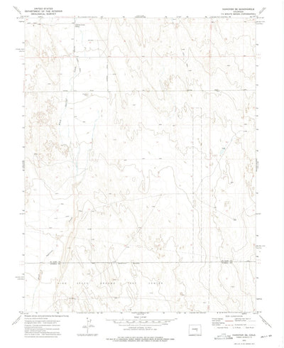United States Geological Survey Hanover SE, CO (1973, 24000-Scale) digital map