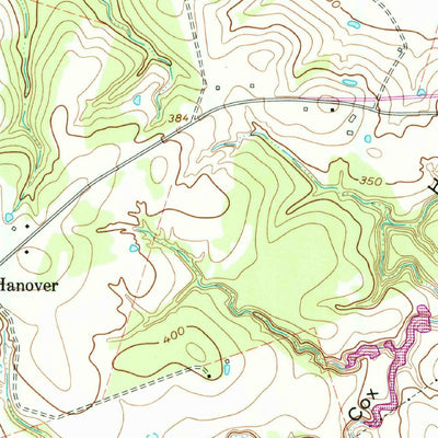United States Geological Survey Hanover, TX (1961, 24000-Scale) digital map