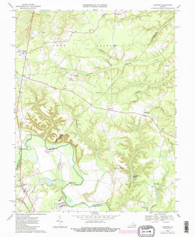 United States Geological Survey Hanover, VA (1969, 24000-Scale) digital map