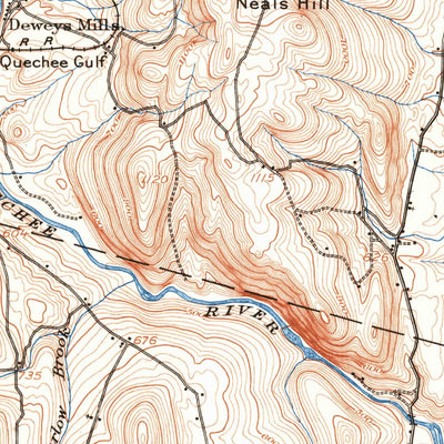 United States Geological Survey Hanover, VT-NH (1906, 62500-Scale) digital map