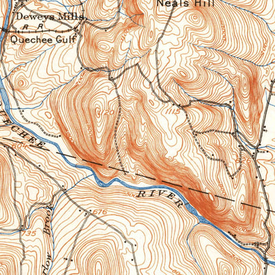 United States Geological Survey Hanover, VT-NH (1908, 62500-Scale) digital map