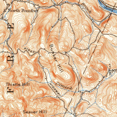 United States Geological Survey Hanover, VT-NH (1908, 62500-Scale) digital map