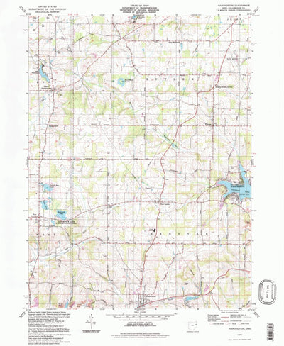 United States Geological Survey Hanoverton, OH (1994, 24000-Scale) digital map