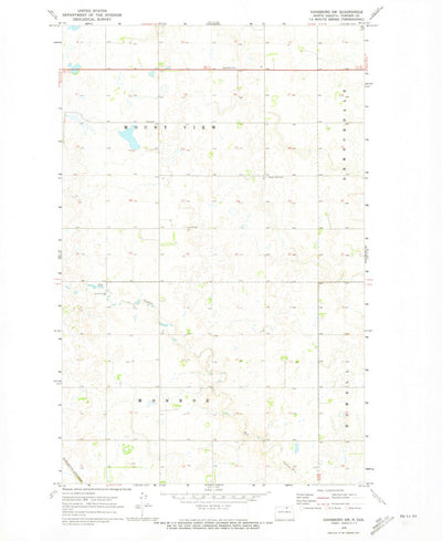 United States Geological Survey Hansboro SW, ND (1970, 24000-Scale) digital map