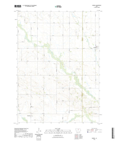 United States Geological Survey Hansell, IA (2022, 24000-Scale) digital map