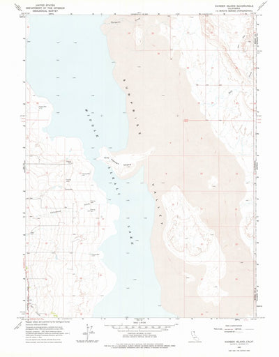 United States Geological Survey Hansen Island, CA (1963, 24000-Scale) digital map