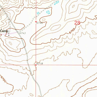 United States Geological Survey Hansen Lake NE, WY (1960, 24000-Scale) digital map