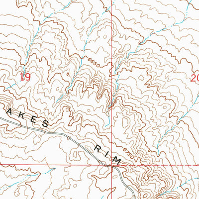United States Geological Survey Hansen Lake, WY (1960, 24000-Scale) digital map