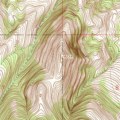United States Geological Survey Hansen Ranch, MT (1965, 24000-Scale) digital map