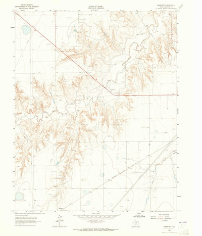 United States Geological Survey Hansford, TX (1962, 24000-Scale) digital map