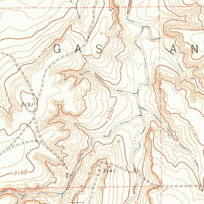 United States Geological Survey Hansford, TX (1962, 24000-Scale) digital map