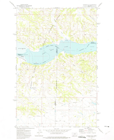 United States Geological Survey Hanson Flat, MT (1971, 24000-Scale) digital map