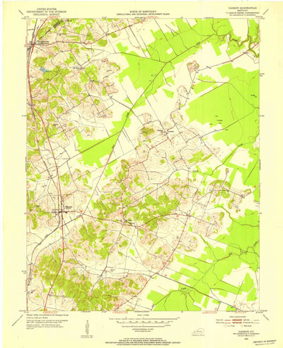 United States Geological Survey Hanson, KY (1952, 24000-Scale) digital map