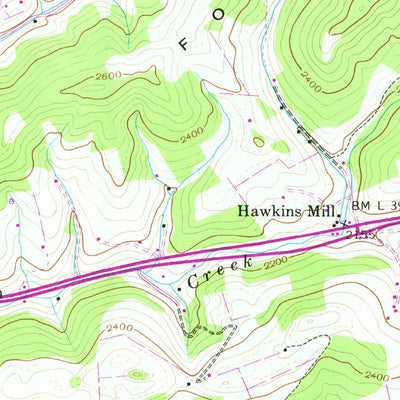 United States Geological Survey Hansonville, VA (1938, 24000-Scale) digital map