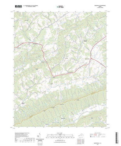 United States Geological Survey Hansonville, VA (2022, 24000-Scale) digital map