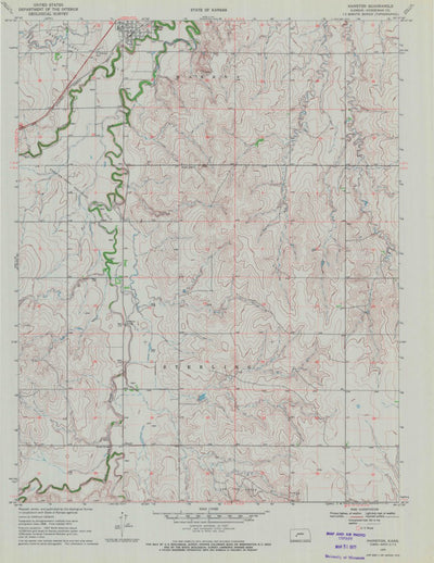 United States Geological Survey Hanston, KS (1970, 24000-Scale) digital map