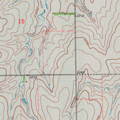 United States Geological Survey Hanston NW, KS (1970, 24000-Scale) digital map