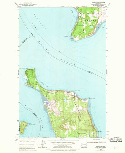 United States Geological Survey Hansville, WA (1953, 24000-Scale) digital map
