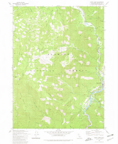 United States Geological Survey Happy Camp, CA (1980, 24000-Scale) digital map
