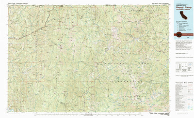United States Geological Survey Happy Camp, CA-OR (1983, 100000-Scale) digital map