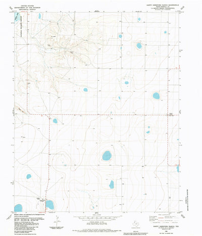United States Geological Survey Happy Hereford Ranch, TX (1984, 24000-Scale) digital map