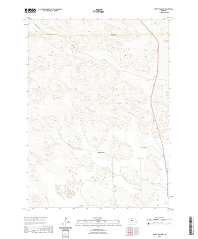 United States Geological Survey Happy Hollow, NE (2021, 24000-Scale) digital map
